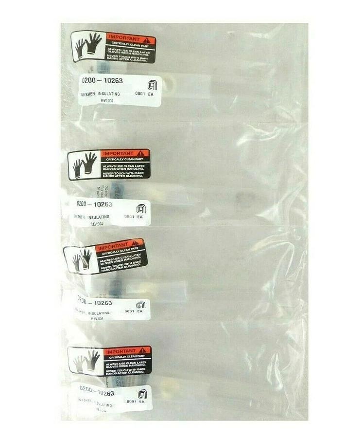 AMAT Applied Materials 0200-10263 Ceramic MXP+ Cathode Washer Lot of 4 P5000 New