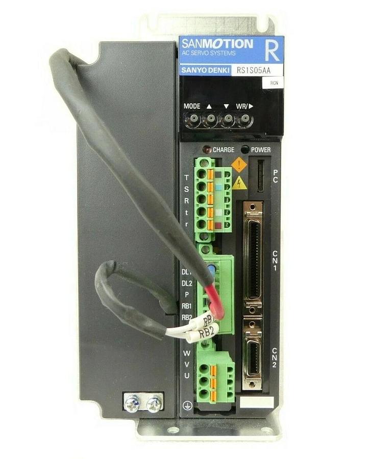 Used Sanyo Denki RS1S05AA Servo Drive 0HF08P1L E SANMOTION R Rudolph F30 Working