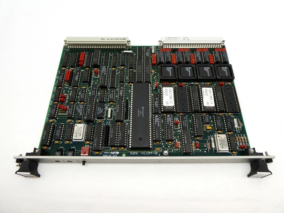 Used SBE 9010-33 Processor VME PCB Card VCOM-8 ESI 9250 Laser Processing System Spare