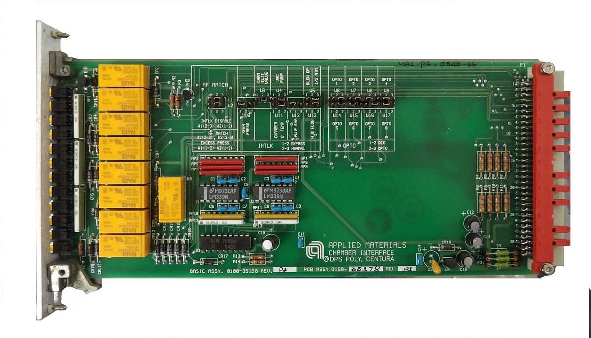 Used AMAT Applied Materials 0190-35278 Interface DPS Centura PCB Broken Tab Working