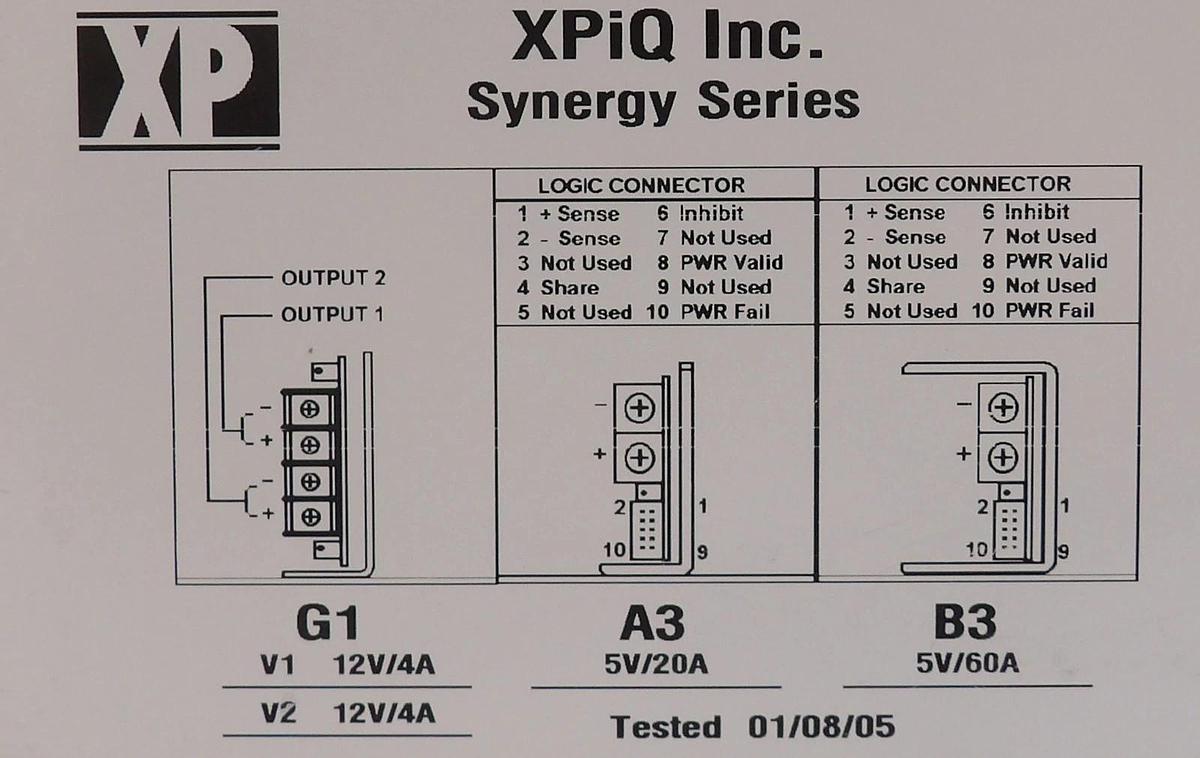 Used XP Power F6B3A3G1 Spectrometer Power Supply AB Sciex 10004014 Working