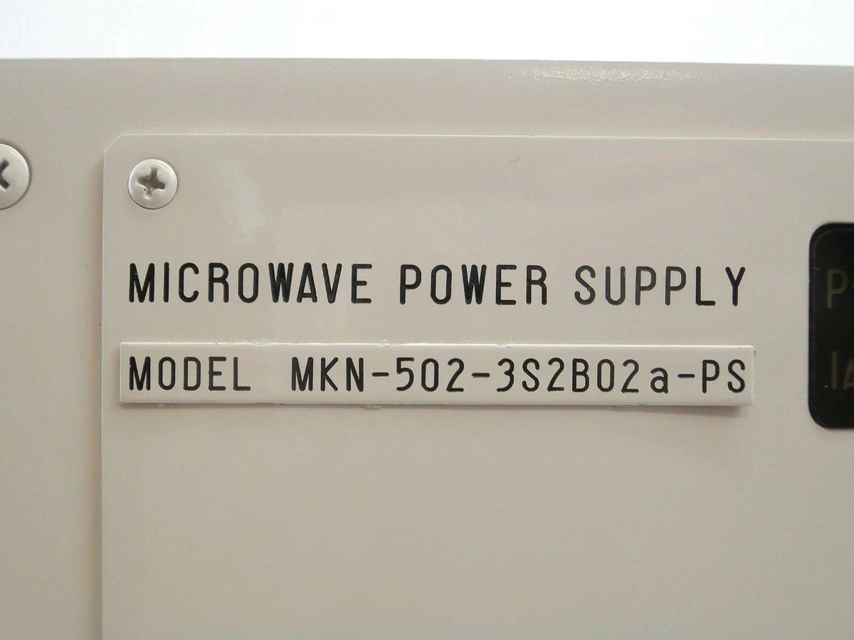 Used Nihon Koshuha MKN-502-3S2B02a-PS Microwave Power Supply TEL Trias Working