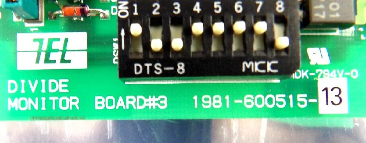 Used TEL Tokyo Electron 1981-600515-13 Divide Monitor Board PCB Working Surplus