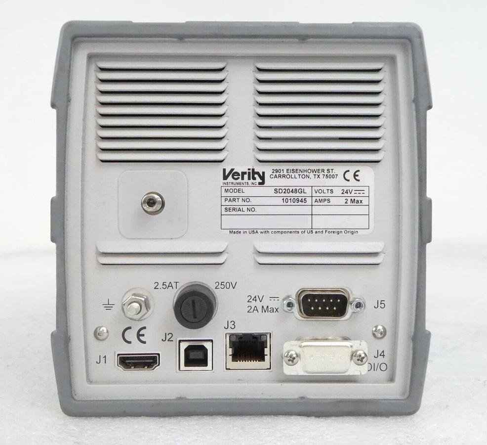 Used Verity Instruments 1010945 High Resolution Spectrometer SD2048GL Working Surplus