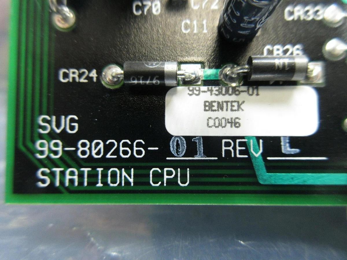 Used SVG Silicon Valley Group 99-80266-01 CPU PCB Card Bentek 90S Used Working
