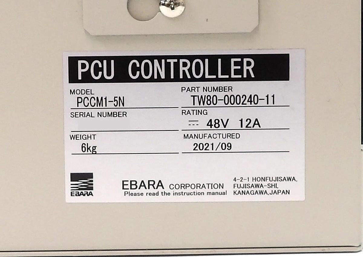 Used Ebara TW80-000240-11 PCU Controller PCCM1-5N TEL Tokyo Electron New