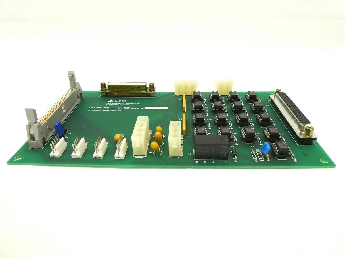 Used Lam Research 810-17082-001 16 Channel Heat/Cool Board PCB FPD Continuum Spare