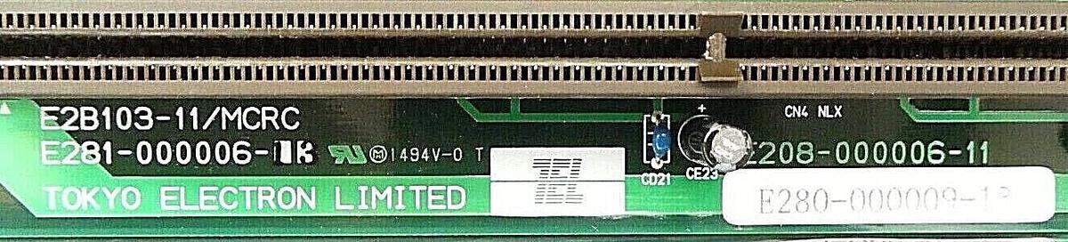 Used TEL Tokyo Electron E280-000009-13 Backplane PCB E2B103-11/MCRC Working Surplus