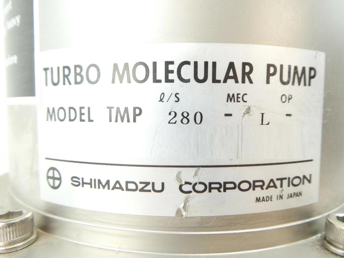 Used TMP Shimadzu TMP 280-L Turbomolecular Vacuum Pump Turbo Working Surplus