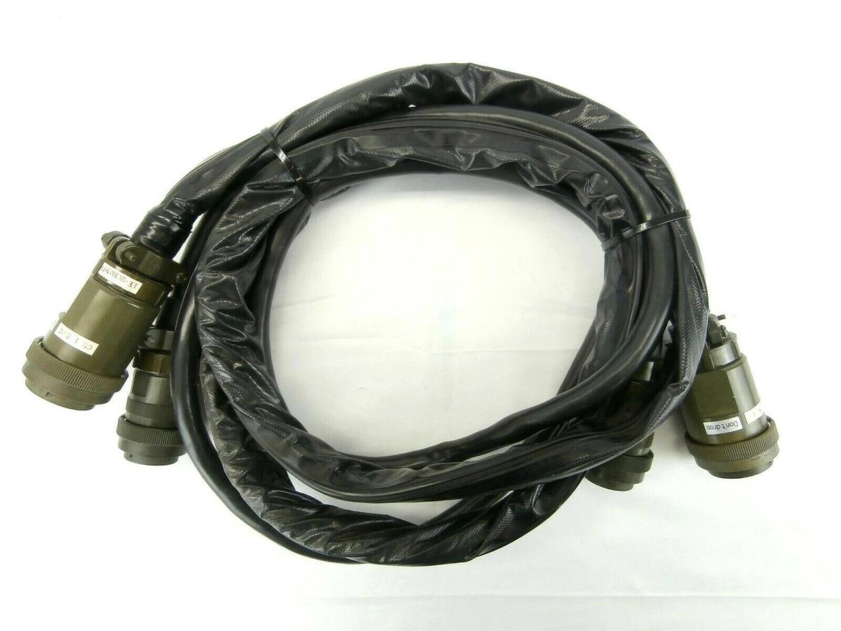 Used Mitsubishi MELFA RV Series Robot Cable Set of 2 1E-2CBL-N(P) 1E-2CBL-N(S) Spare