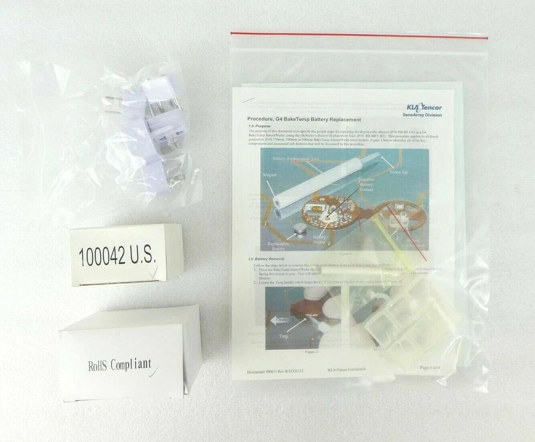 KLA-Tencor BT300-G4_SA 300mm Wafer BakeTemp SensorWafer New Surplus