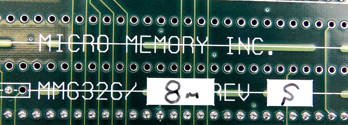 Used Micro Memory MM6326/8m RAM PCB Card MM-6326 KLA-Tencor 712-404561-00 5100 Spare