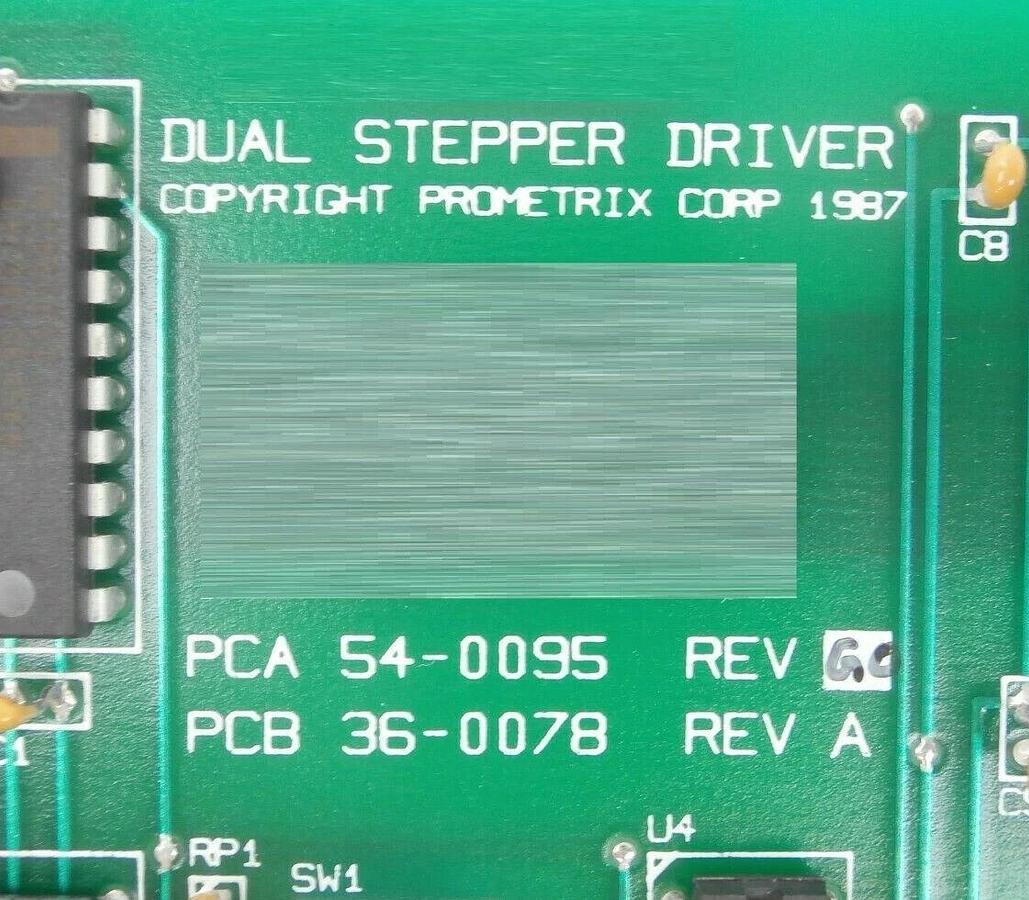 Used Prometrix 54-0095 Dual Stepper Driver PCB Card 36-0078 Rev. GO Working Surplus