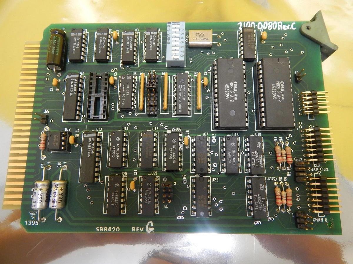 Used Micro/Sys SB8420 PCB Card 2100-0080 SER1 AG Associates 7100-5190-01 4100s Used