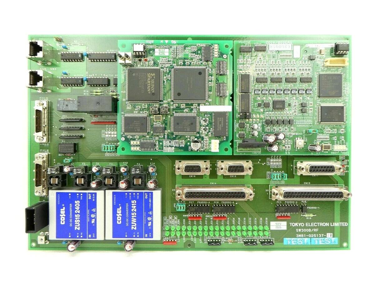 Used TEL Tokyo Electron 3M81-025137-21 RF Board PCB SW300B/RF Trias System Working