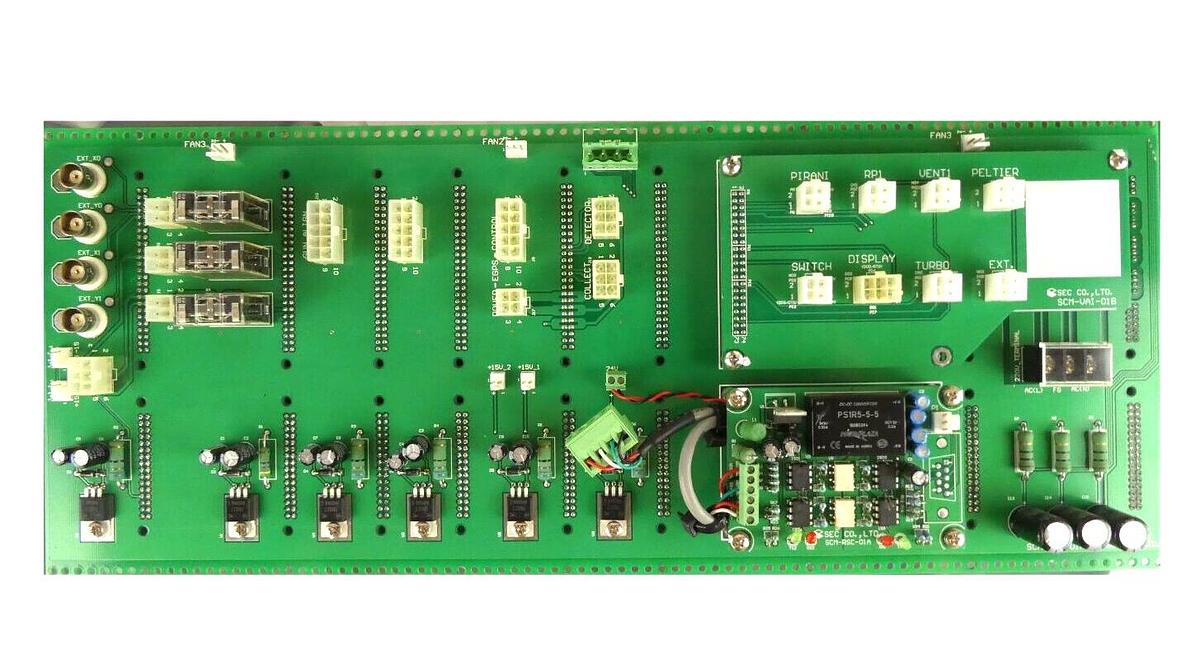 Used SEC CO.,LTD. SCM-BAP-01A BUS Backplane Interface PCB Board SCM-RSC-01A Working
