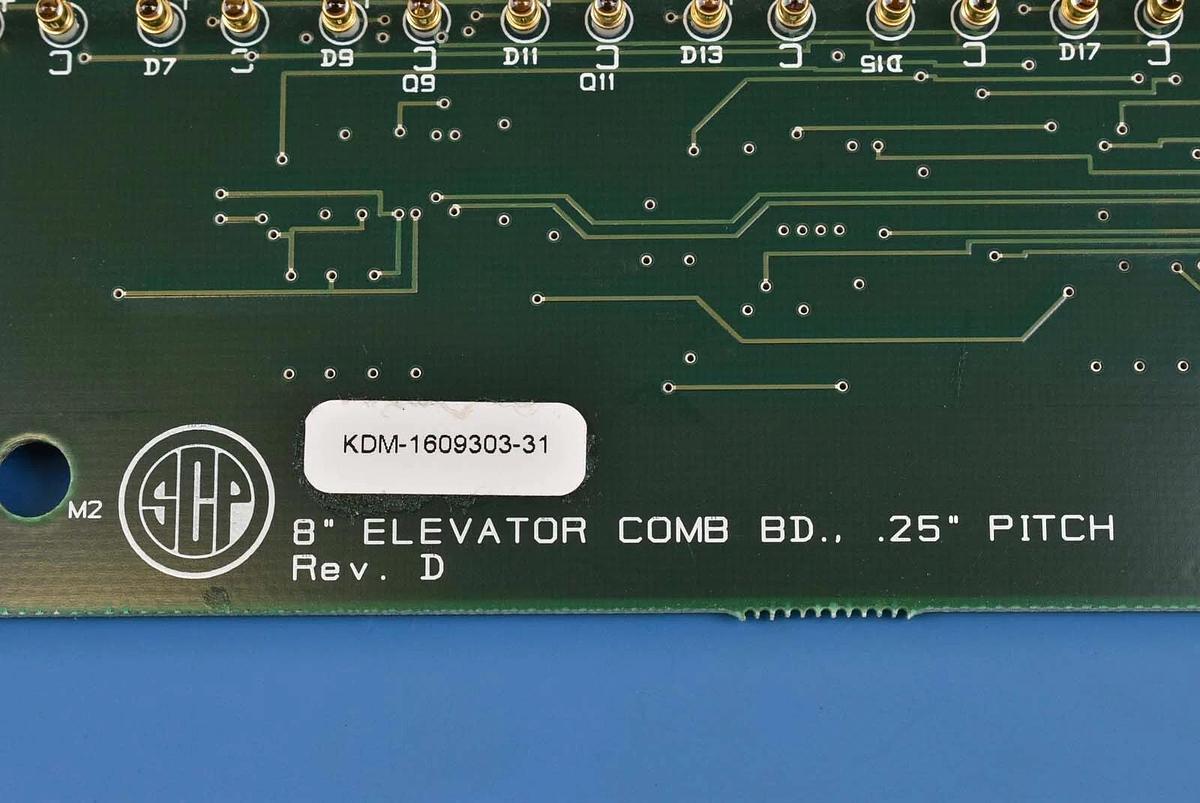 Used SCP KDM-1609303-31 PCB 8" Elevator COMB Board