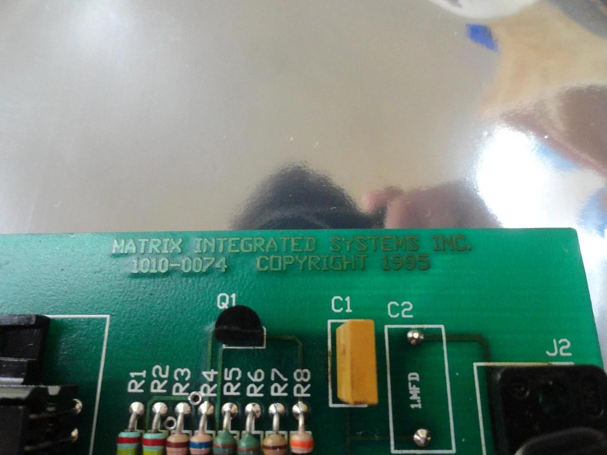 Used Matrix Integrated Systems 1010-0074 Connector PCB Board System 10 Used Working