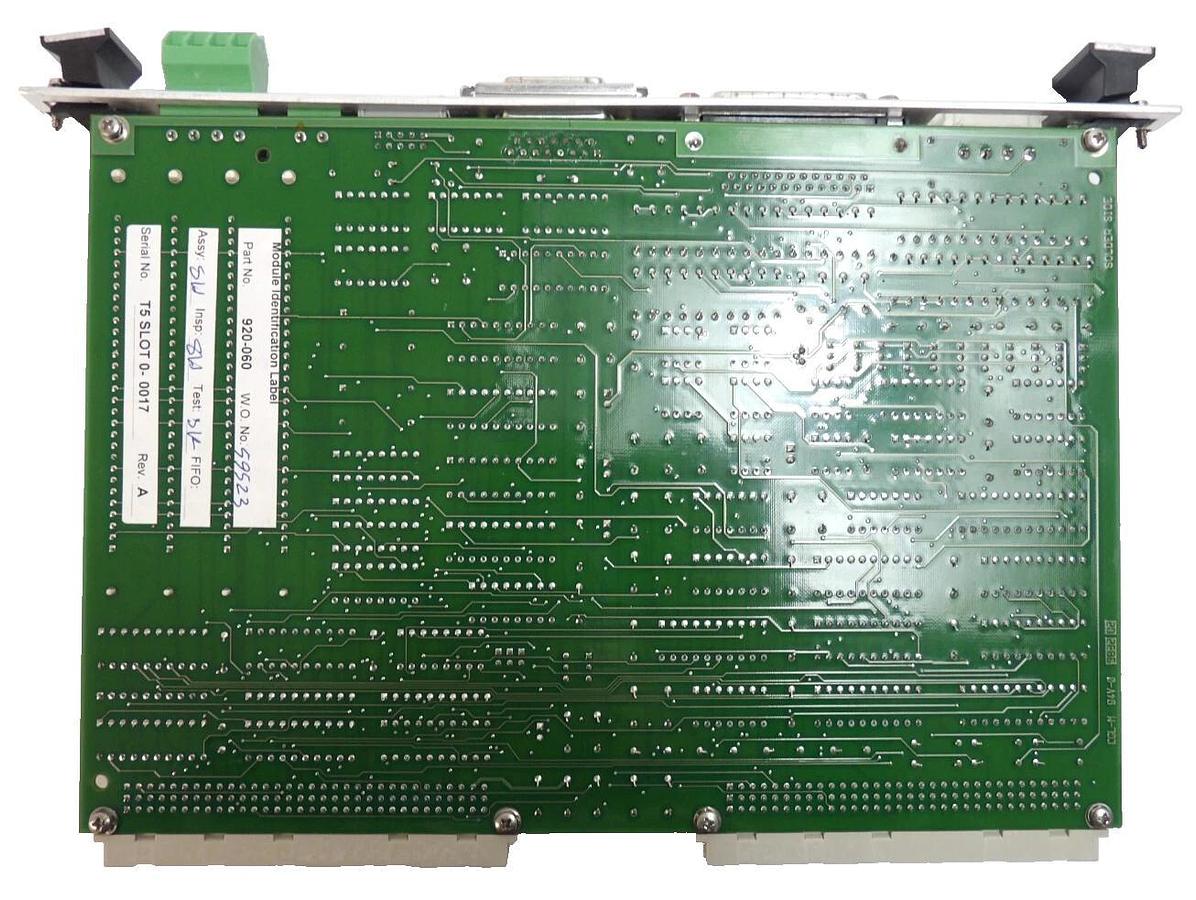Used Brooks Automation BRD-T5-SLOTO-C VME Controller PCB Assembly Working Surplus