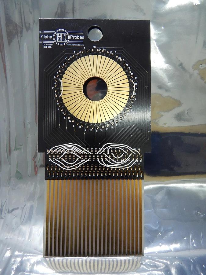 Used Alpha Probes Gold Card 0 Probe Card PCB Standard B48-XXL Open Meters 2 Used