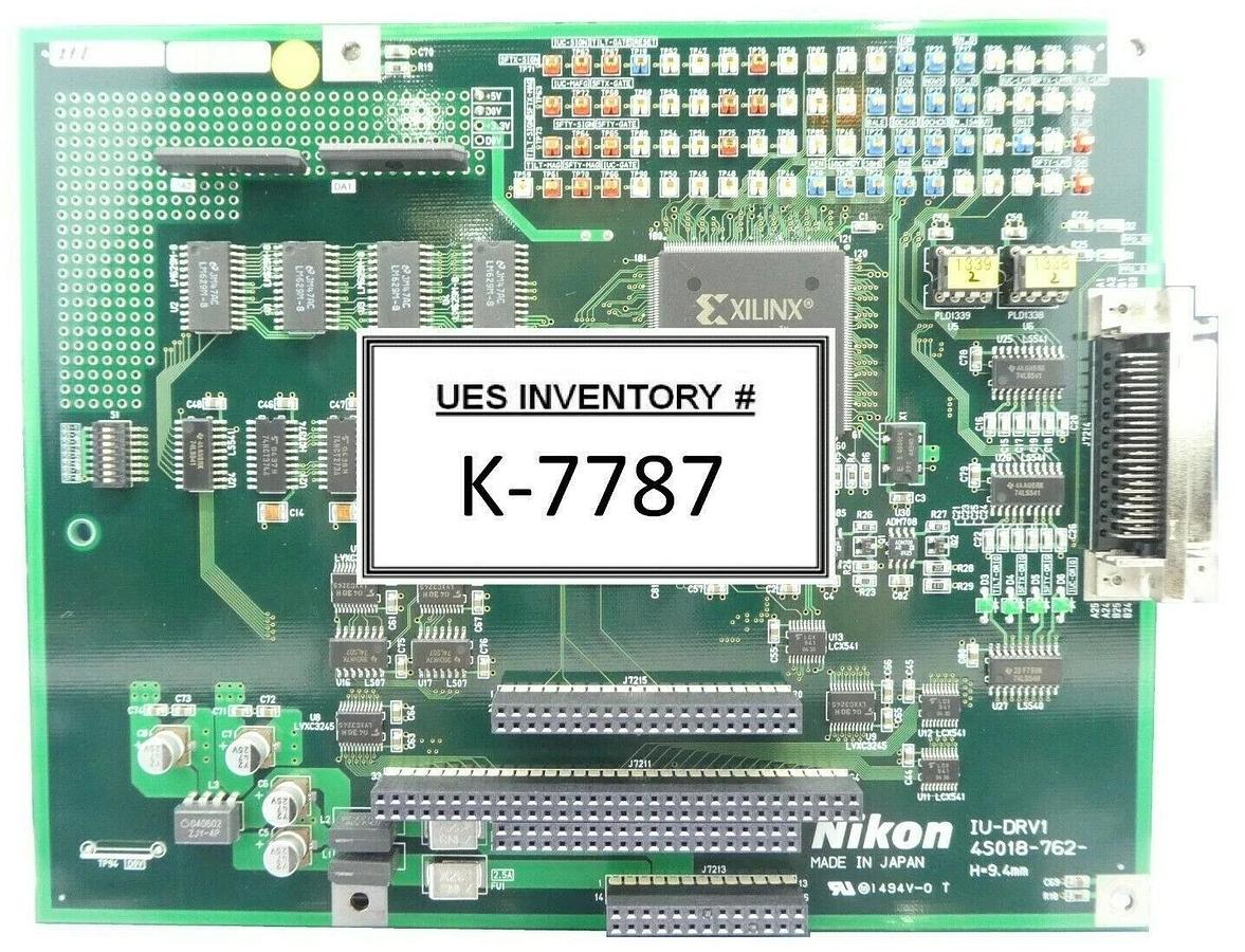Used Nikon 4S018-762 Driver PCB IU-DRV1 NSR FX-601F FPD Lithography System Working