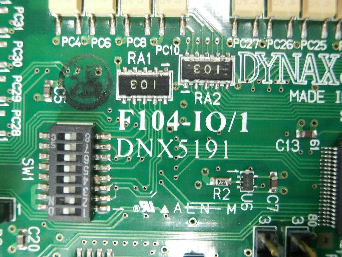 Used Dynax DNX5171 Processor Assembly PCB F104-CPU F104-IO/1 DNX5191 w/Cables Used