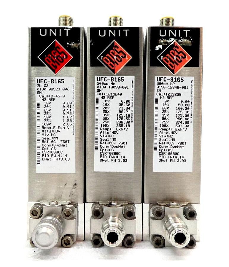 Used UNIT Instruments UFC Mass Flow Controller MFC UFC-3161 UFC-8165 Lot of 15 Spare