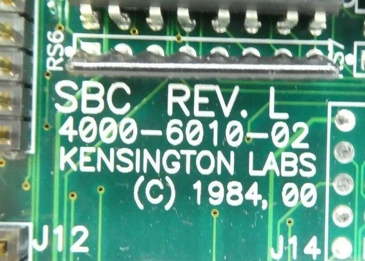 Used Kensington 4000-6010-02 SBC Single Board Computer PCB Rev. L 19.66 AAEP3 Spare