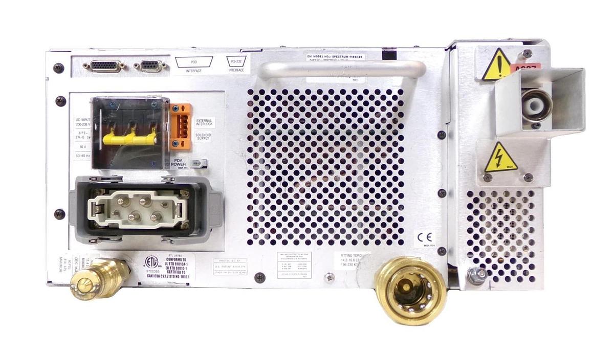 Used Spectrum MKS ENI Power Systems 11002-00 RF Generator 11kW @ 1.8-2.17MHz Dented