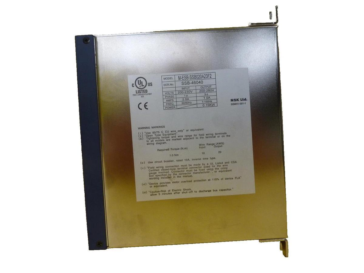 Used NSK ESB-SSB020A23F2-02 Robot Servo Drive TEL 5080-192754-11 Lithius Working