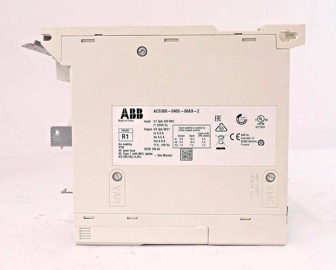 Used ABB ACS380-040S-06A9-2 Variable Speed Drive Inverter Lot of 2 Working Surplus