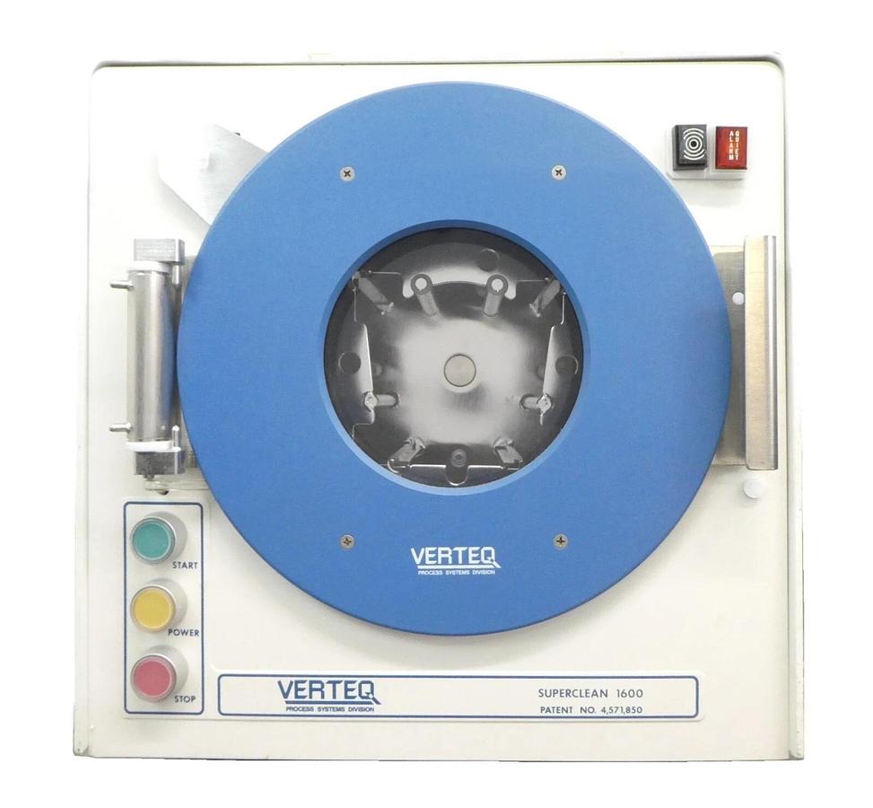Used Verteq Process System 1600-55A SRD Spin Rinse Dryer SUPERCLEAN 1600 Untested