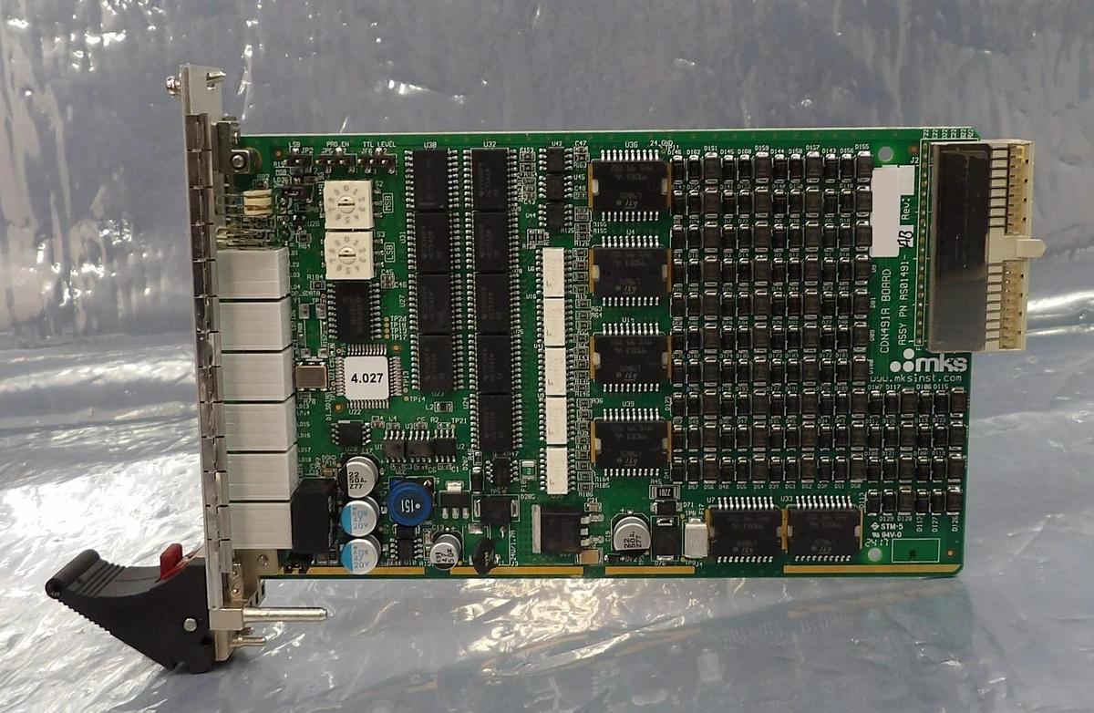 Used MKS Instruments AS01491-AB PCB Card CDN491R AMAT Reseller Lot of 10 Working