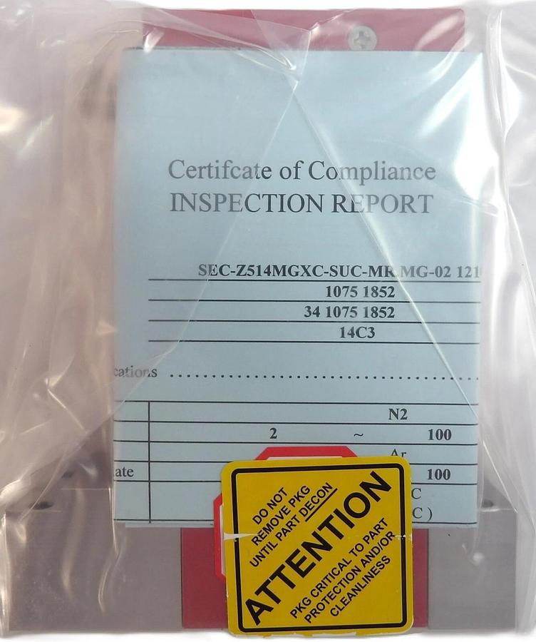 Used Horiba STEC SEC-Z514MGX Mass Flow Controller MFC Z500 100 SCCM Ar New Surplus