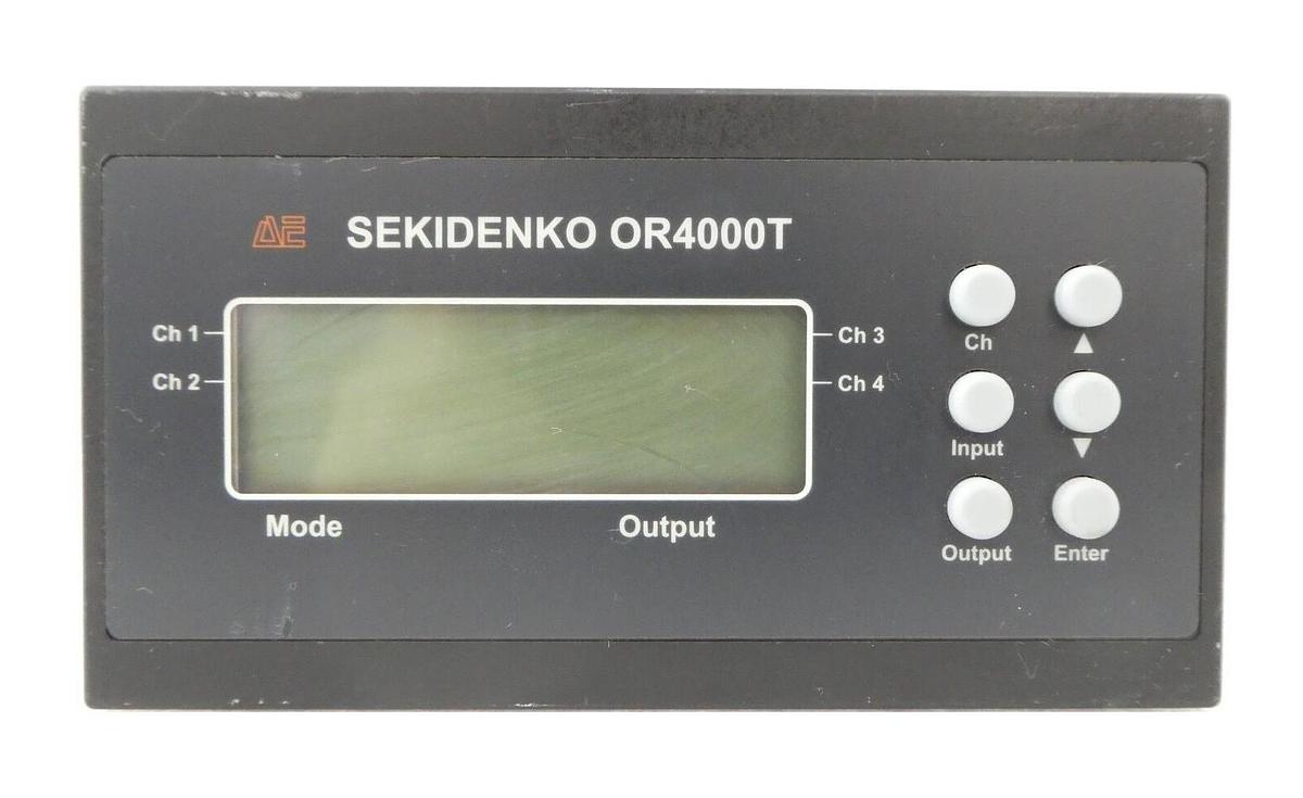 Used AE Sekidenko 955-3032-00 3-Channel Temperature Pyrometer OR4000T Working Surplus