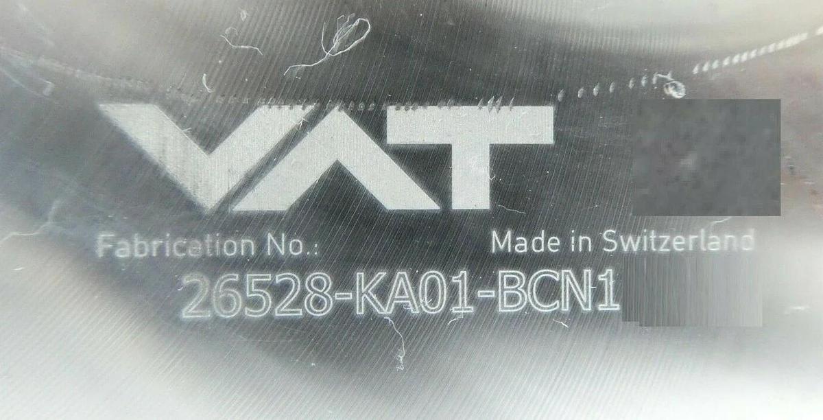 Used VAT 26528-KA01-BCN1 HV Inline Valve Manual Actuator AMAT 3870-05684 Working