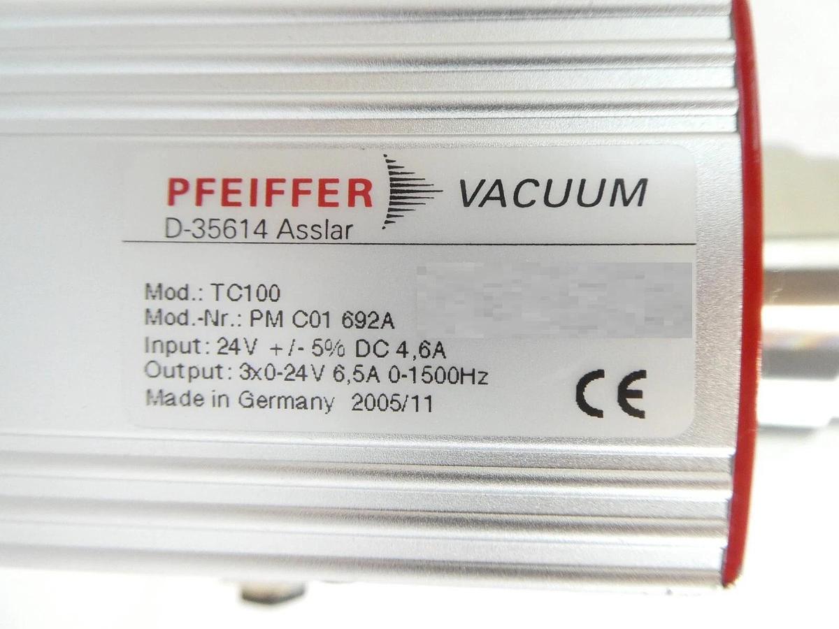Used TMU 071-003 Y P Pfeiffer PM P03 142 Turbomolecular Pump w/TC100 Turbo Working