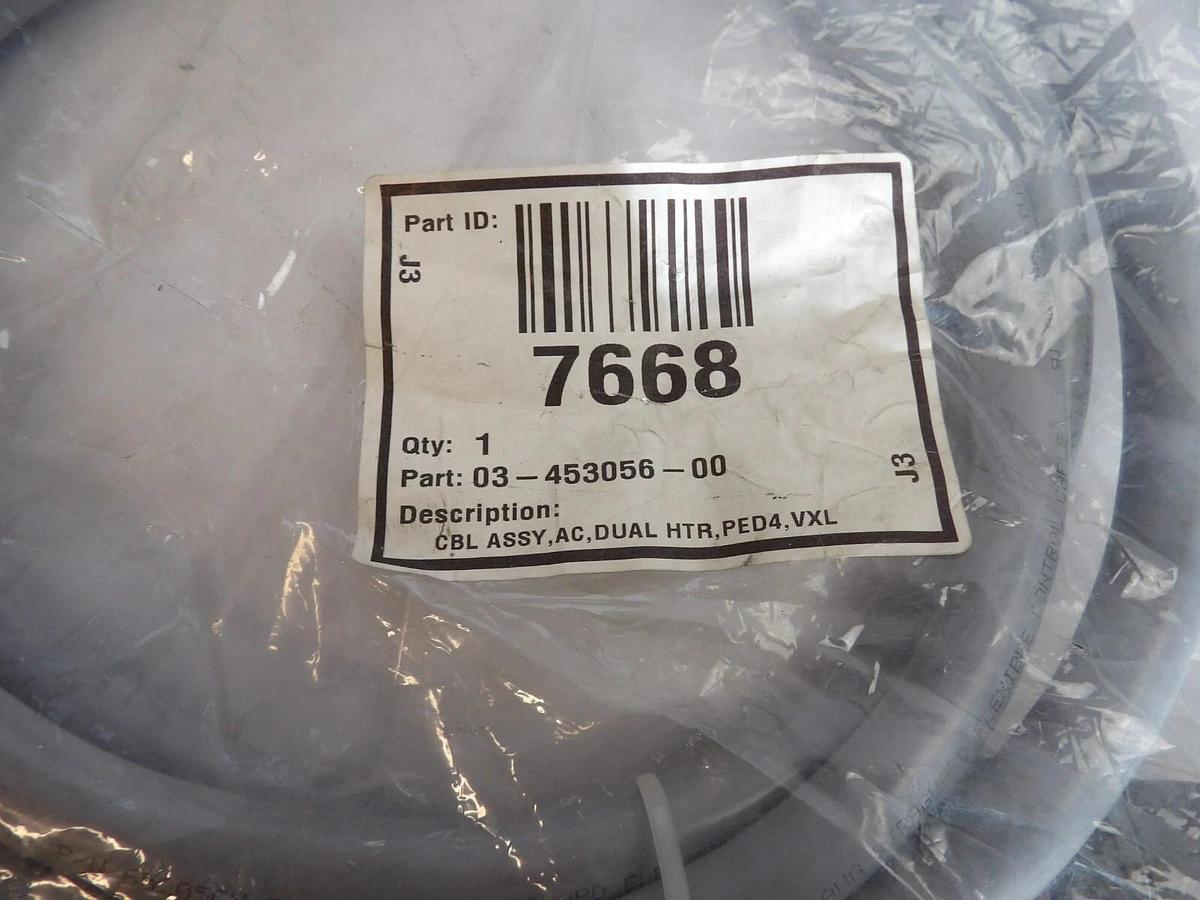 Used Lam Research 03-453056-00 Dual Heater Pedestal Control Cable Working Surplus