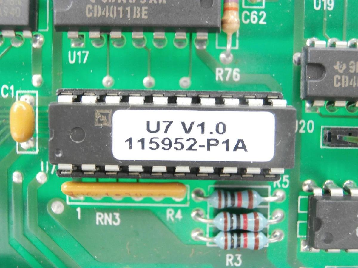 Used MKS Instruments 115610 Main Board PCB 115609-D 152H-P0 Type 152 Working Spare