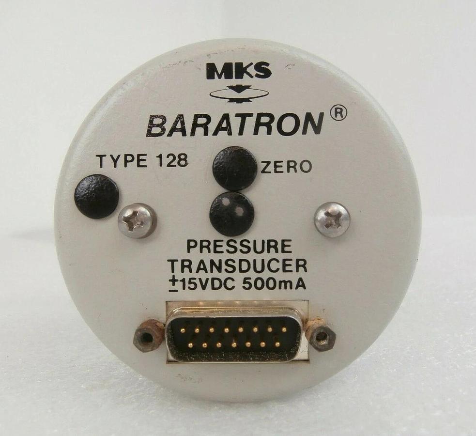 Used MKS Instruments 128AA-00010B Baratron Transducer Type 128 Tested Working Surplus
