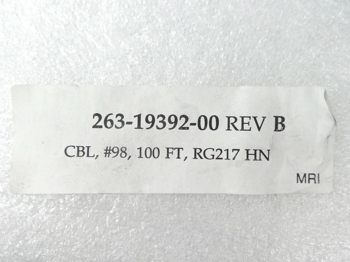 Mattson Technology 263-19392-00 Coaxial RF Cable 100 Foot RG217 New Surplus