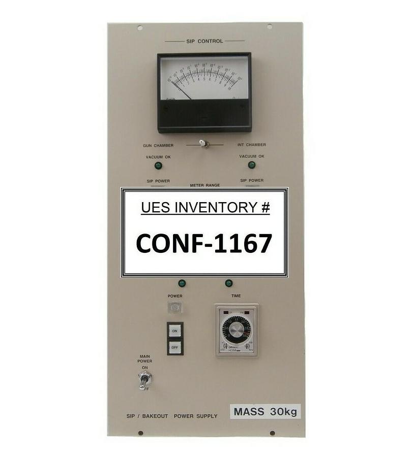 Used JEOL SIP Control SIP/BAKEOUT Power Supply JWS-7555S Wafer Defect SEM Surplus