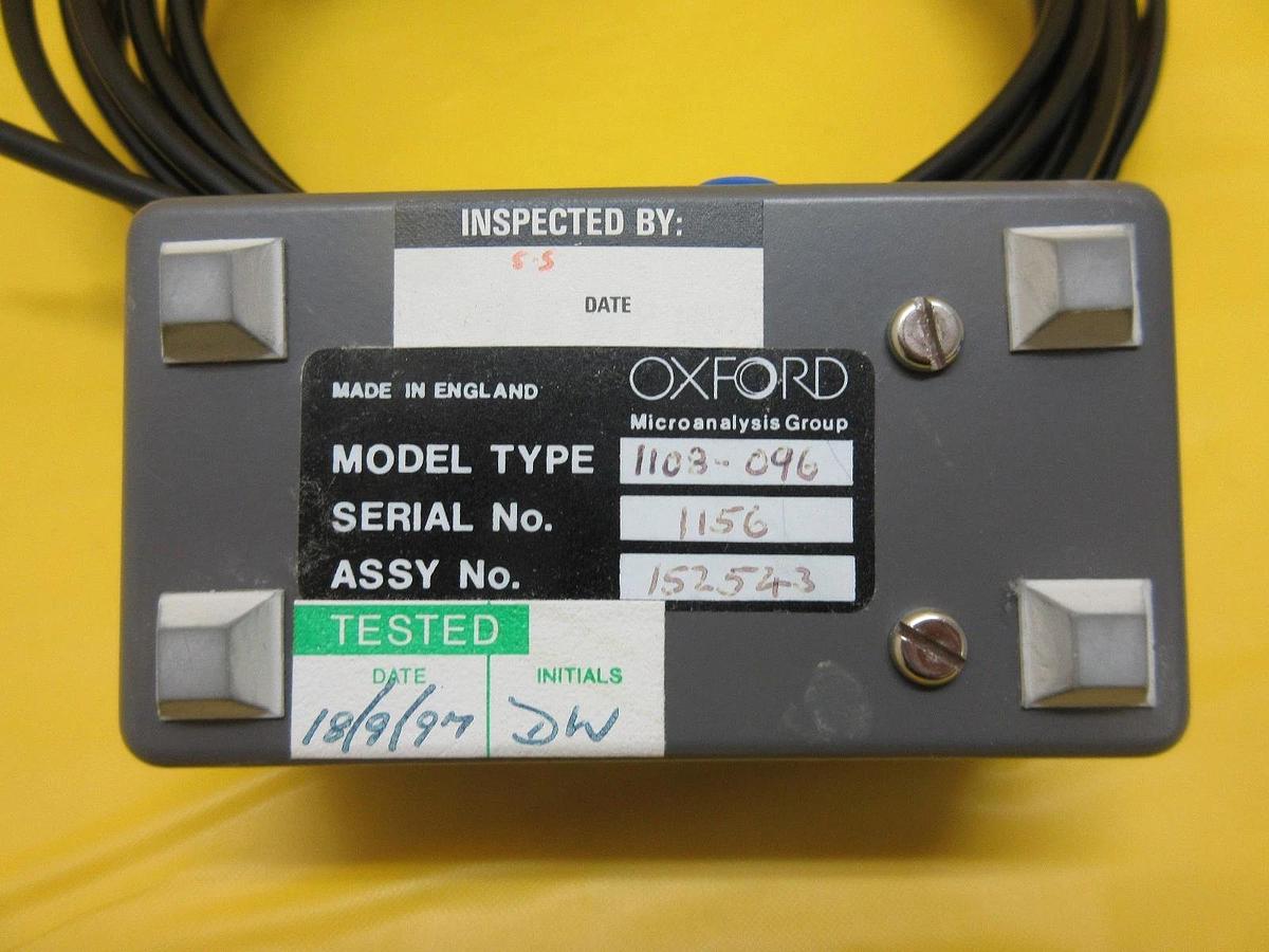 Used Oxford Instruments 1108-096 U.D.C. Pneumatic Unit JEOL JEM-2010F Used Working