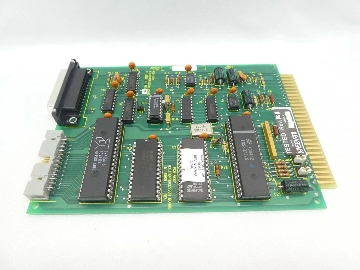Used Varian Semiconductor VSEA D116058001 Microprocessor PCB Card Rev. 03 Working