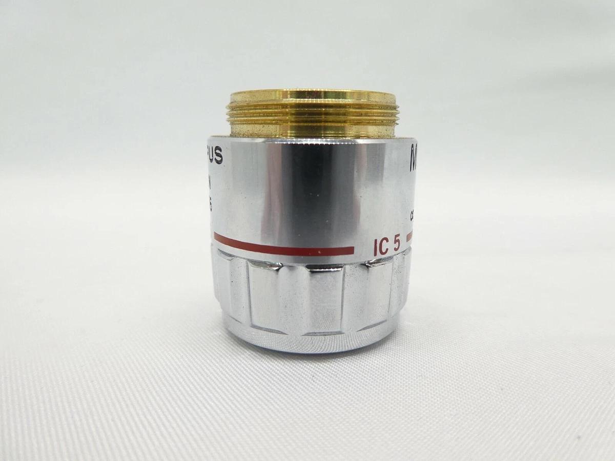 Used Olympus Microscopy MSPlan 5 Microscope Objective 0.13 ∞/- f=180 IC 5 Working