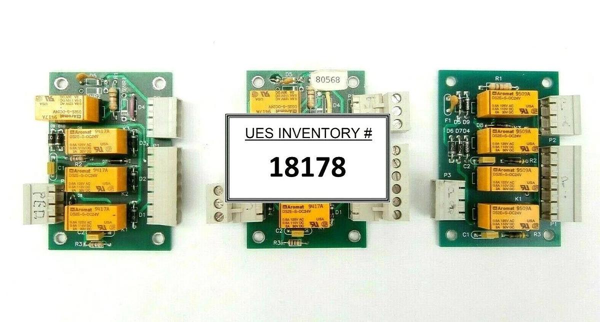 Used Plasma-Therm 80568 Signal Relay Board PCB Lot of 3 Clusterlock 7000 Spare