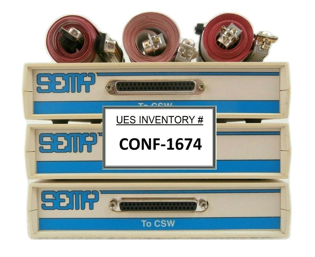 Used Semy Engineering 501.01.53 CSW Eight Connection PCB Box MYP9400006 Lot of 3