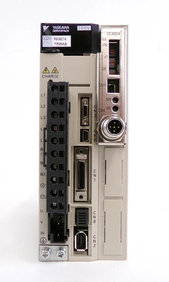 Used Yaskawa Electric SGDV-OCA05A-Y909AA Servo Drive SERVOPACK Lot of 2 Working