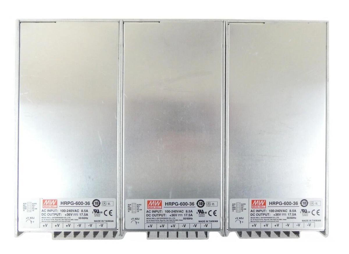 Used Mean Well HRPG-600-36 Power Supply Reseller Lot of 3 Working Surplus