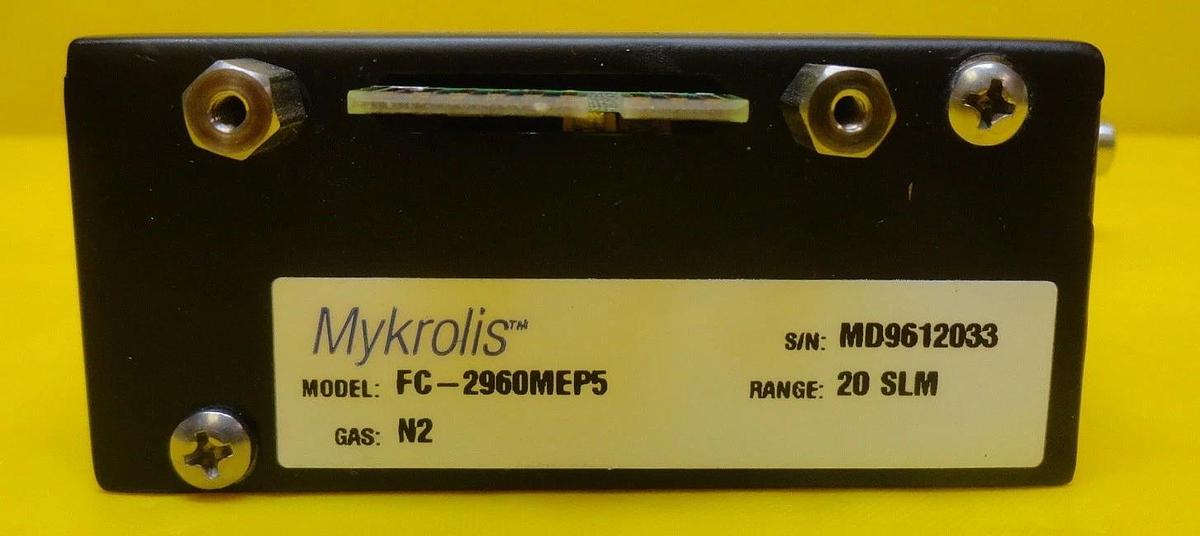 Used Mykrolis FC-2960MEP5 Mass Flow Controller MFC 2900 Series 20 SLM N2 Used Working